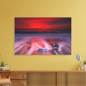 Dagen over het Zee van de storm Canvas Afdruk (Insitu (Woonkamer))