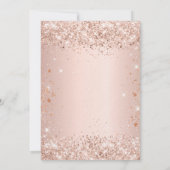 Dagen roos gouden vlinderluxe kaart (Achterkant)