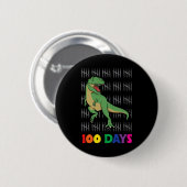 Dagen School Dinosaurus School Dagen Einde van de Ronde Button 5,7 Cm (Voorkant /achterkant)