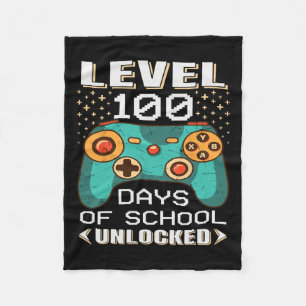 Dagen School Video Gamer 100e dag leraar student Fleece Deken