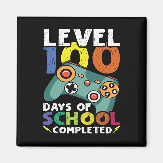 Dagen School Video Gamer 100e dag leraar student Magneet (Voorkant)