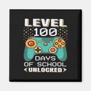 Dagen School Video Gamer 100e dag leraar student Magneet
