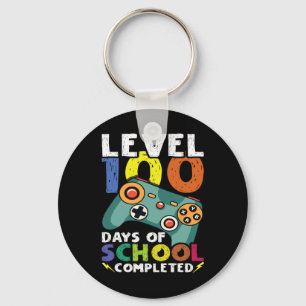 Dagen School Video Gamer 100e dag leraar student Sleutelhanger