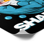 Dagen Sharper Shark plezier 100 dagen van school Poster (Hoek)