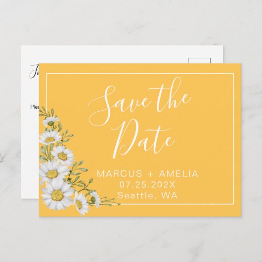 dagen Sla de datum-QR-code op Aankondigingskaart (Voorkant / Achterkant)