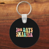 Dagen Slimmer Gelukkige 100ste Dag van School Groo Sleutelhanger (Voorkant)