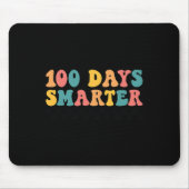 Dagen Slimmer Retro Groovy 100 dagen school Muismat (Voorkant)