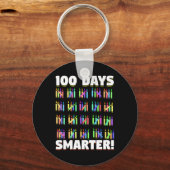 Dagen Slimmere Crayons Student Gift 100 dagen van Sleutelhanger (Voorkant)