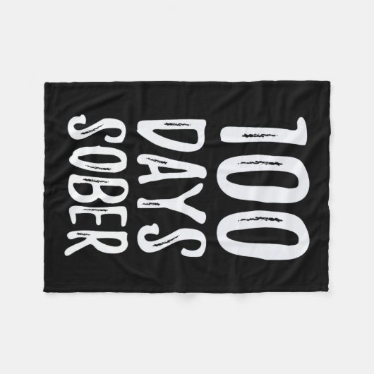 Dagen Sober Gefeliciteerd Soberity Fleece Deken (Voorkant (Horizontaal))