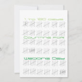 Dagen tellen met stokjes kaart (Voorkant)