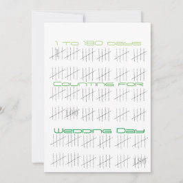 Dagen tellen met stokjes kaart