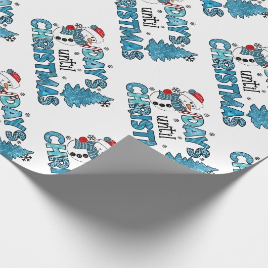 Dagen tot Kerstmis aanpassen Cadeaupapier (Hoek)