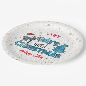 Dagen tot Kerstmis aanpassen Papieren Bordje (Gekanteld)