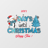 Dagen tot Kerstmis aanpassen Raamsticker (Vel)