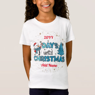 Dagen tot Kerstmis aanpassen T-shirt