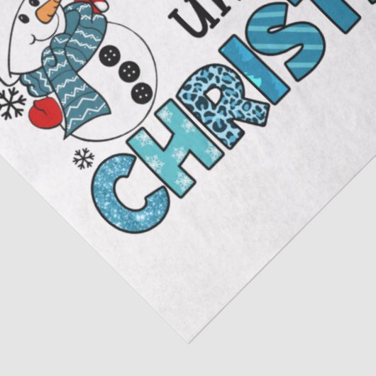 Dagen tot Kerstmis aanpassen Tissuepapier (Detail)