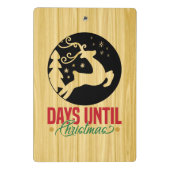 Dagen tot Kerstmis Mini Klembord (Achterkant)