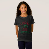 Dagen tot Kerstmis T-shirt (Voorkant volledig)