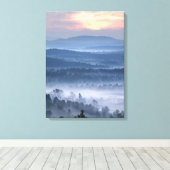 Dagen tussen de Valleys Canvas Afdruk (Insitu (Houten vloer))