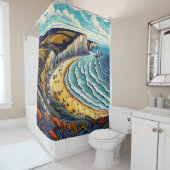 Dagen uit douchegordijn (In situ)