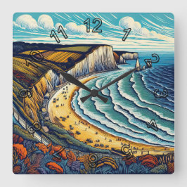 Dagen uit vierkante klok