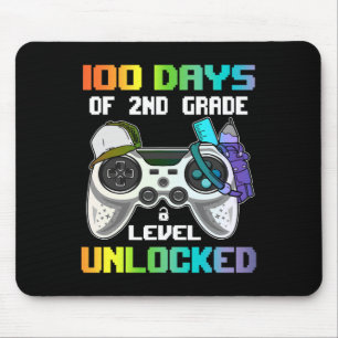 Dagen van 2e klas niveau ontgrendelde gamer video  muismat