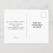 Dagen van afgelopen dag geïnspireerde regenboogwol uitnodiging briefkaart (Achterkant)