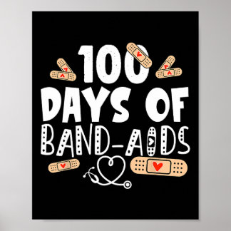 Dagen van Band-AIDS - Schoolverpleegkundige 100 da Poster