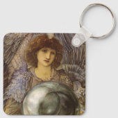 Dagen van creatie, eerste dag door Burne Jones Sleutelhanger (Achterkant)