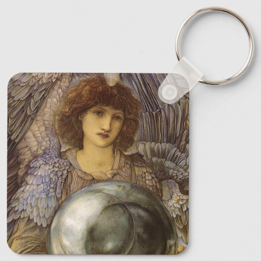 Dagen van creatie, eerste dag door Burne Jones Sleutelhanger (Achterkant)