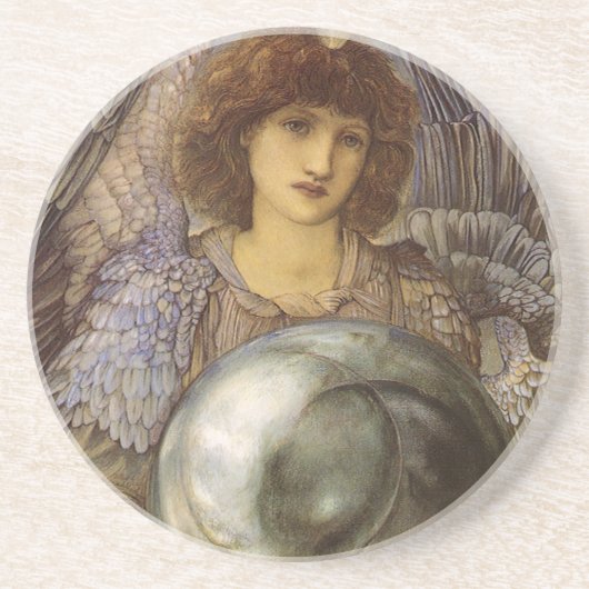 Dagen van creatie, eerste dag door Burne Jones Zandsteen Onderzetter (Voorkant)
