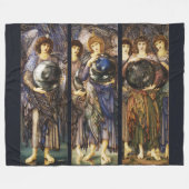 DAGEN VAN CREATIEHOEK Eerste, Tweede, Derde Dag Fleece Deken (Voorkant (Horizontaal))