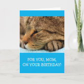Dagen van Cute Cat "For Mama" Kaart (Voorkant)