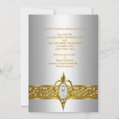 Dagen van de 30e Zijderdag Witte diamantgouden juw Kaart (Achterkant)