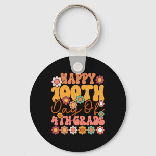 Dagen van de 4e klas Schattigee Groovy Teacher Kin Sleutelhanger