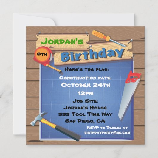 Dagen van de bouwsteen van het hulpmiddel nodigt d kaart (Voorkant)