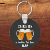 Dagen van de dag dat pap het beste ever-monogram t sleutelhanger (Voorkant)