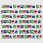 Dagen van de dierenarts of kerstmis cadeaupapier (Vlak)