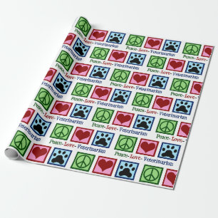 Dagen van de dierenarts of kerstmis cadeaupapier