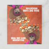Dagen van de doden klantenkaartje (Buitenkant ongevouwen)