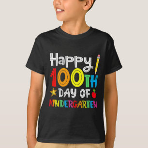 Dagen van de kleuterschool - Gelukkige 100ste dag T-shirt