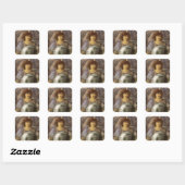 Dagen van de Schepping, Eerste Dag door Burne Jone Vierkante Sticker (Vel)