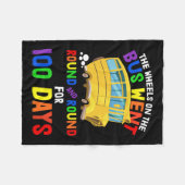 Dagen van de school kinderdagverblijf rijmt wielen fleece deken (Voorkant (Horizontaal))
