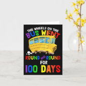 Dagen van de school kinderdagverblijf rijmt wielen kaart (Gele Bloem)