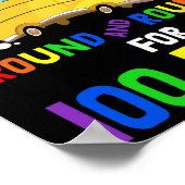 Dagen van de school kinderdagverblijf rijmt wielen poster (Hoek)