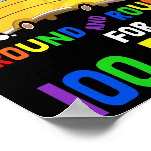 Dagen van de school kinderdagverblijf rijmt wielen poster (Hoek)