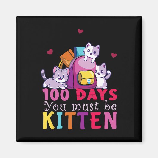 Dagen van de school moet je kitten leuk studenten magneet (Voorkant)