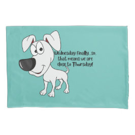 Dagen van de week - blauwe kinder kussensloop