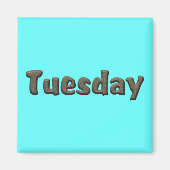 Dagen van de week - dinsdag magneet (Voorkant)