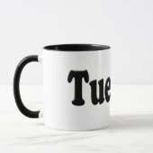 Dagen van de week - dinsdag mok (Links)